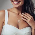 thumbnail image 5 of NATALIA DRAKE 1/10 Cttw Diamond Heart Shape Necklace for Women in Rhodium Plated Sterling Silver (Color H-I / Clarity I2-I3), 5 of 7