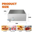 thumbnail image 6 of 24x24x9.5 Inch Maple Syrup Evaporator Pan, 304 Stainless Steel with 1 Valve, Professional Grade for Efficient Home Syrup Boiling, 6 of 8