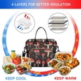 thumbnail image 2 of Large Insulated Lunch Bag Box Women Mushroom Leakproof Waterproof Adult Lunch Cooler with Multi Pockets Removable Strap for Teacher LunchesHoliday or Birthday Presents Like for Mother’s Day or Chris, 2 of 3