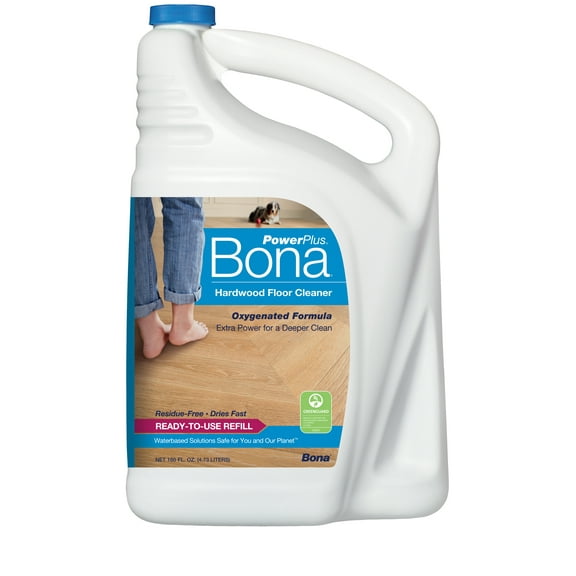 Bona PowerPlus Hardwood Floor Cleaner Refill 160oz - 2 Pack