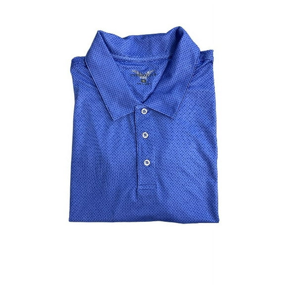 Cypress Club Men's Short Sleeve Polo Shirt (Coastline Blue, XX-Large)