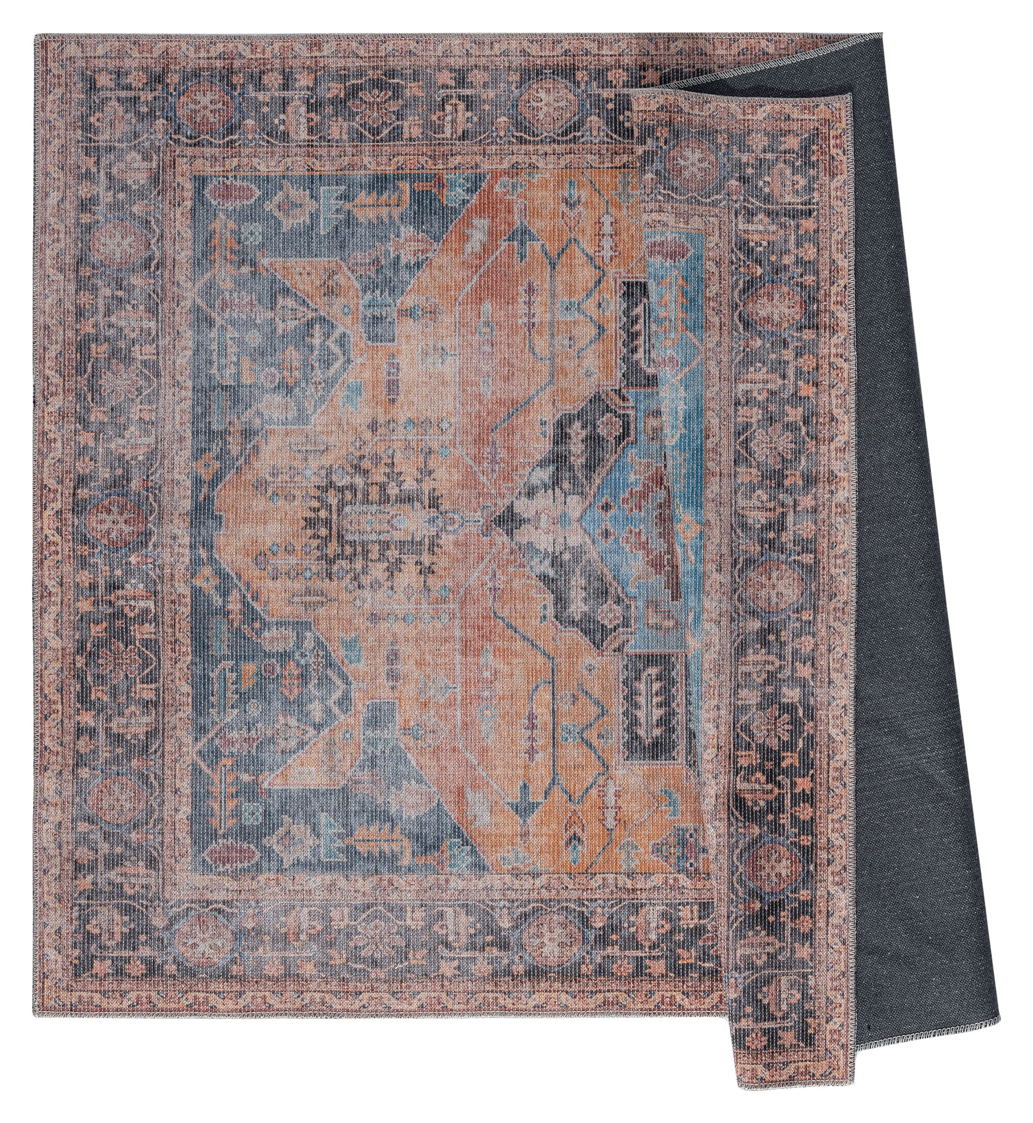 United Weavers Charm Holy Transitional Medallion Round Area Rug, Terracotta, 7'11" x 7'11"