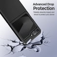 thumbnail image 3 of Meifei phone Case for Samsung Galaxy Z Flip 6 6.7 Inch / 6.7" 2024 5G (SM-F741U SM-F741U1), Black, 3 of 5