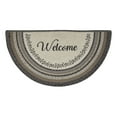 thumbnail image 2 of VHC Brands Floral Vine Jute Half Circle Welcome Mat w/Pad 19.5x36, 2 of 7