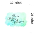 thumbnail image 4 of QUOTES - Dream Imagine & Believe - Removable Home Living Room Inspirational Quotes Decoration Lettering Art Design Easy To Apply Vinyl Wall Decal Sticker 30" x 21", 4 of 5