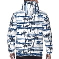 thumbnail image 7 of Uemuo Palm Tree Pattern Men's Hoodie - Casual Pullover Hoodie with Kangaroo Pocket, Stylish Hooded Sweatshirt for Everyday Wear-XX-Large, 7 of 7