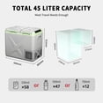 thumbnail image 4 of Alpicool XD55 Portable Fridge 12 Volt Car Refrigerator 42 Quart Fast Cooling Freezer for Fishing, Camping, RV, Truck, Boat-12/24V DC, 4 of 7