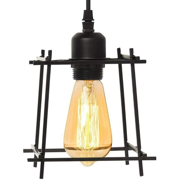 Black Metal Hanging Light For Kitchen Hallway Bar