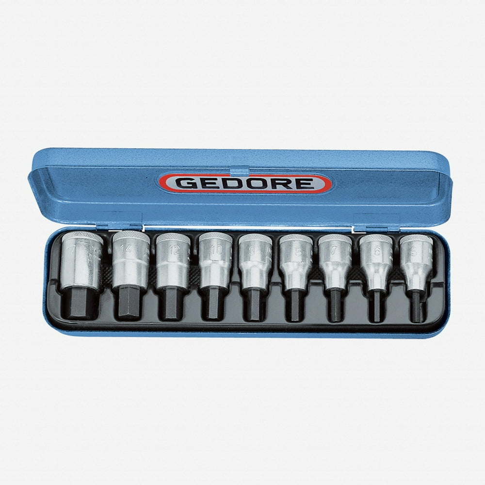 Gedore IN 19 PM Screwdriver bit socket set 1/2" 9 pcs inhex 517 mm