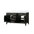 thumbnail image 4 of Harbor 60 in W x 22 in D Black Oak Double Bath Vanity and Carrara Marble Top, 4 of 5