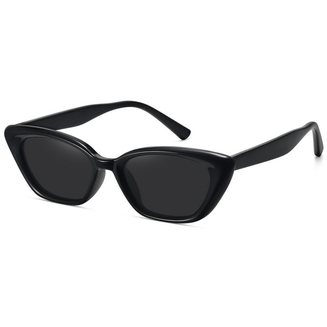 Gafas de sol WOWSUN pequeñas con forma de ojo de gato polarizadas para mujeres
