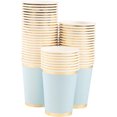 thumbnail image 4 of 50-Pack Light Blue Paper Cups, Disposable Party Supplies (9 oz), 4 of 5