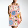 thumbnail image 4 of Colorful Flowers Face Towel Absorbent Hand Towels Bath Sport Gym, 4 of 5