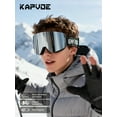 thumbnail image 2 of KAPVOE Magnetic Ski Goggles Snowboard Goggles for Men Women Snow Glasses OTG Anti Fog 1OO% UV Protection, 2 of 6