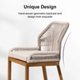 thumbnail image 6 of PURPLE LEAF Outdoor Counter Stools Chair Set of 2 Modern Patio Metal Stools with Backrest and Footrest for Garden Balcony Pool, Cushions Included, Twill, 6 of 9