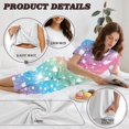 thumbnail image 6 of DISNIMO Heart Printed Women's Short Sleeve Pajama Sets Soft Sleepwear Comfy 2 Piece Pjs Set Short Sleeve Tops and Capri Pant Lounge, S, 6 of 7