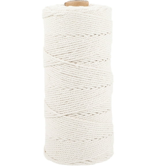 Raindrops Bakers Twine Cotton Cord White 1 Roll 200m 2mm For Kitchen Use And Baking