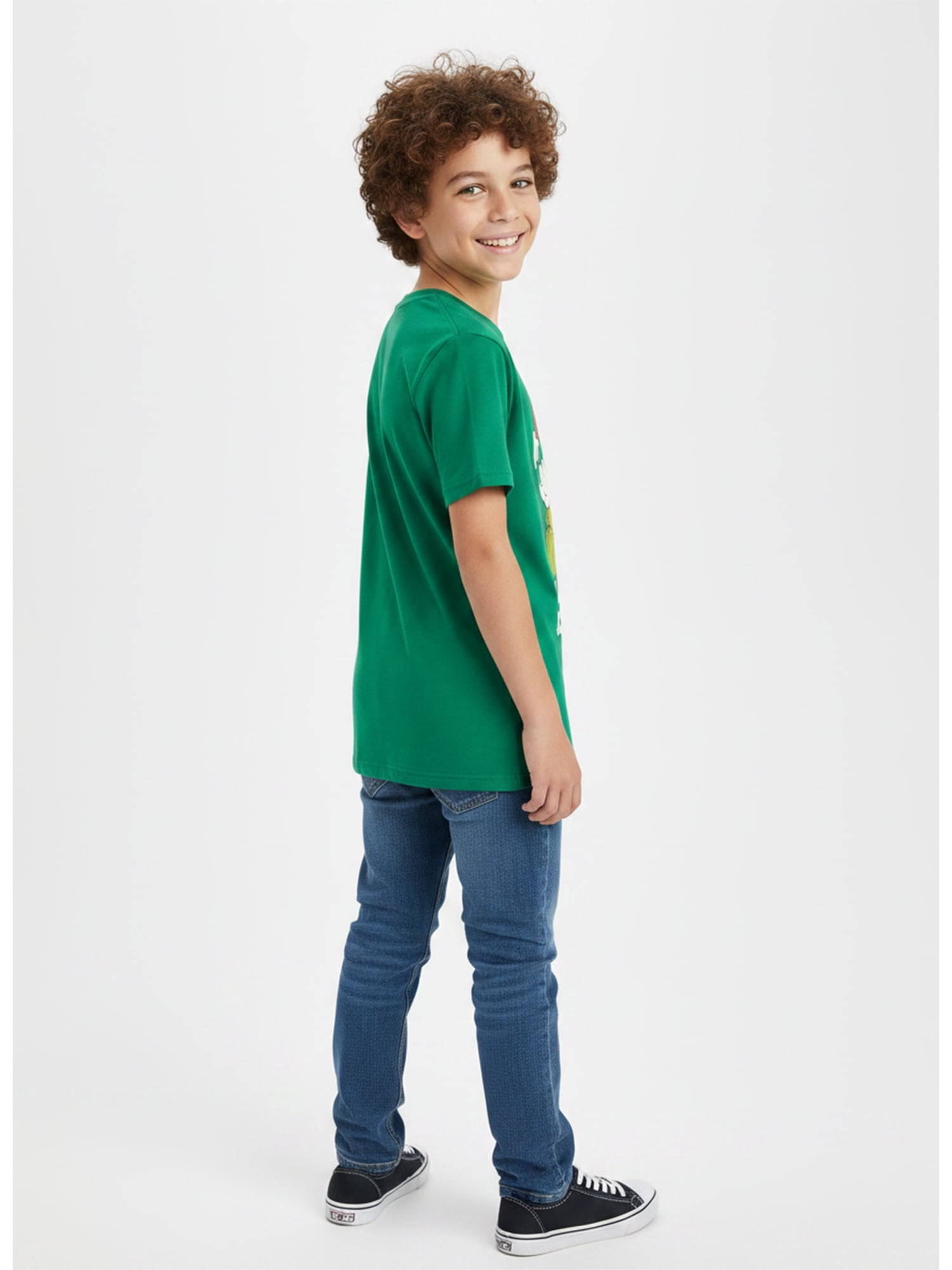 Dr. Seuss’ The Grinch, Boys' Graphic Tee with Short Sleeves, Always Naughty, Sizes XS-XXL