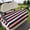 Navy Red, variant on Golf Cart Seat Covers for 2 Seater, Red Navy Blue Striped Soft Microfiber Cart Seat Towel Blanket, Contemporary Minimalist Absorbent Breathable Non Slip Bench Seats Protector for Golf Course 51"x31"