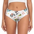 thumbnail image 1 of Balery happy new year Raccoon Ropa Interior de Algodón para Mujer con Dibujo – Braguitas Cómodas y Elásticas, Estilo Clásico-Large, 1 of 6