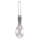 thumbnail image 5 of Spork Lixada medio pulido Titanio plegable Spork cena al aire libre ligera Spork cubiertos para viaj Lixada Spork, 5 of 7