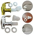 thumbnail image 3 of For Beverage Dispenser Replacement Tap - BPA-Free PP Plastic Faucet for Water, Juice, Tea Dispensers (Silver/Gold), 3 of 6