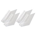 thumbnail image 4 of HEATSHAKING 4Pcs Plastic Wall Shoe Shelves Transparent for Retail and Home Use, 4 of 8