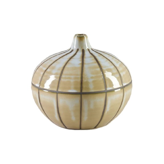 Serene Spaces Living Ceramic Globe Vase, 6.5" Sphere