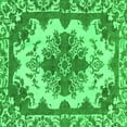 thumbnail image 1 of Ahgly Company Indoor Square Persian Green Bohemian Area Rugs, 7' Square, 1 of 4