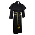 thumbnail image 4 of Traje de sacerdote Hugo para hombre Túnica con cuello negro M XL, 4 of 10