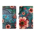 thumbnail image 4 of TPU Shell Case for All-New Amazon Fire HD 7 9th / 7th Gen 2019 / 2017 Pk Flower Paisley Slim PU Leather Folding Stand Cover with Auto Wake/Sleep for 7 Inch, 4 of 6