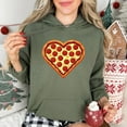 thumbnail image 3 of Vinyta Pizza Heart Valentine’s Day Shirt, Heart-Shaped Pizza Sweatshirt, Fun Hoodie Gift for Pizza Lovers, 3 of 5