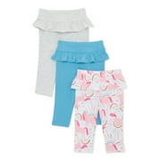 Garanimals Baby Girl Leggings Multipack, 3-Pack, Sizes 0/3-24 Months