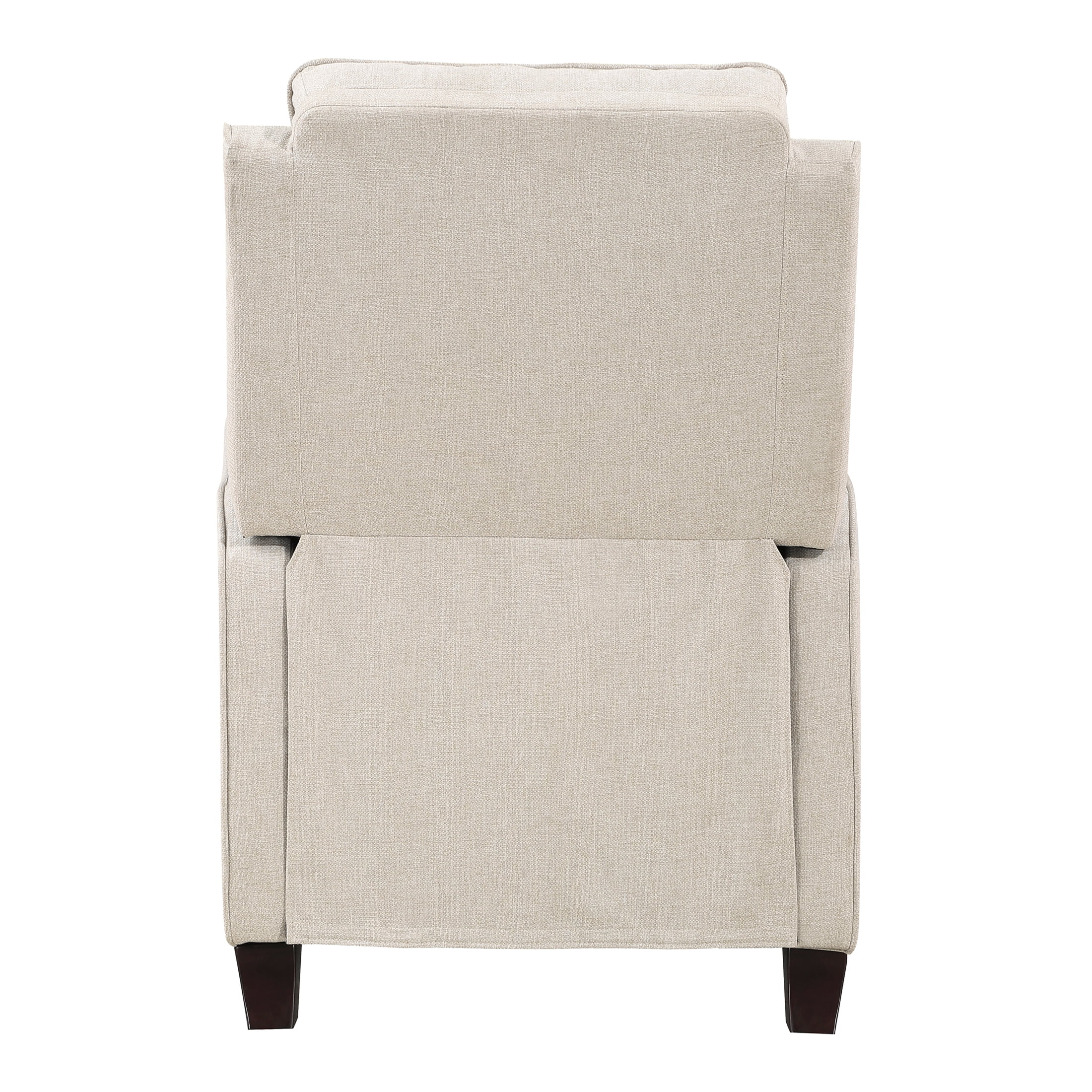 JERFIT Beige Recliner Chair, Push Back Reclining Chair with Solid Wood Frame, Upholstered Fabric Lounge Chair for Living Room, Bedroom, 300lbs Weight Capacity