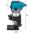 thumbnail image 2 of VEVOR 1.25 hp Soft Start Compact Router Kit Max Torque 30,000rpm Variable Speed Router With Fixed Base, Plunge Base and Tilt Base For Woodworking & Furniture Manufacturing, 2 of 9