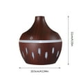 thumbnail image 2 of PureCasa Household Aroma Diffusers with Colorful Lights, 300ml Wood Grain Smart Mini USB Desktop Aromatherapy Oil Diffuser, Quiet Portable Humidifiers for Bedroom, 1PC, Brown, 4.3"x4"x4", 2 of 9