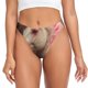 thumbnail image 1 of Fotbe Haired White Horse Tanga Sin Costuras para Mujer con Estampado – Panties Invisibles, Transpirables y Cómodos para Uso Diario-Medium, 1 of 6