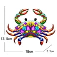 thumbnail image 3 of 2pcs metal cangrejo pared arte decoración playa tema escultura para al valla hogar, 3 of 3