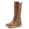 thumbnail image 4 of Bota Alta Para Niña Yuyin Casual Ajuste Cierre Tacón Bajo beige 25, 4 of 6