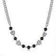 thumbnail image 1 of Dainty Chain Necklaces For Women,Stylish Minimalist Design Pendant Necklaces,GX2408-Silver ws, 1 of 4