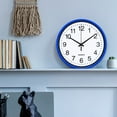 thumbnail image 3 of Riguas 8 Inch Wall Clock Silent Non-Ticking Hanging Clock Large Number Round Clock for Home Office Decoration, 3 of 8