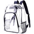 thumbnail image 1 of HSHDLDF Sac à Dos Transparent Robuste Transparent pour École, Sports, Travail, Stade, Sécurité Voyage, Collège, 1 of 6