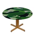 thumbnail image 3 of Orinice Camouflage Round Table Cover Stain Resistant Washable Indoor Outdoor Tablecloth Kitchen Dining Wedding Parties 100% Polyester Fiber 38-42, 3 of 8