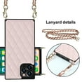 thumbnail image 6 of Dteck Case for Apple iPhone 11 Pro 5.8-inch,Luxury Leather Hybrid Rubber Shockproof Case Crossbody Back Cover with Shoulder Chain Strap (about 1m),Pink, 6 of 9