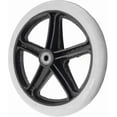 thumbnail image 1 of Universal 200mm 8inch Small Non-marking Gray Rubber Wheelchair Wheel Replacement Banmo, 1 of 3