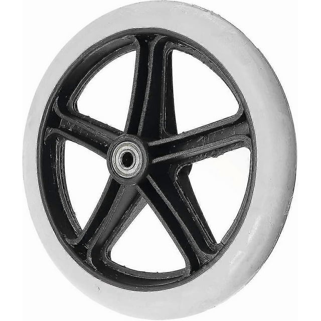 Universal 200mm 8inch Small Non-marking Gray Rubber Wheelchair Wheel Replacement Banmo