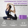 thumbnail image 5 of Yoga Block 2 Pcs, Yoga Brick Foam Blocks EVA Foam Block, Soft Non Slip Surface with Bevel, Yoga Accessories for Stability, Balance and Deep Stretching, for Yoga, Pilates, Stretching and Toing, 5 of 8