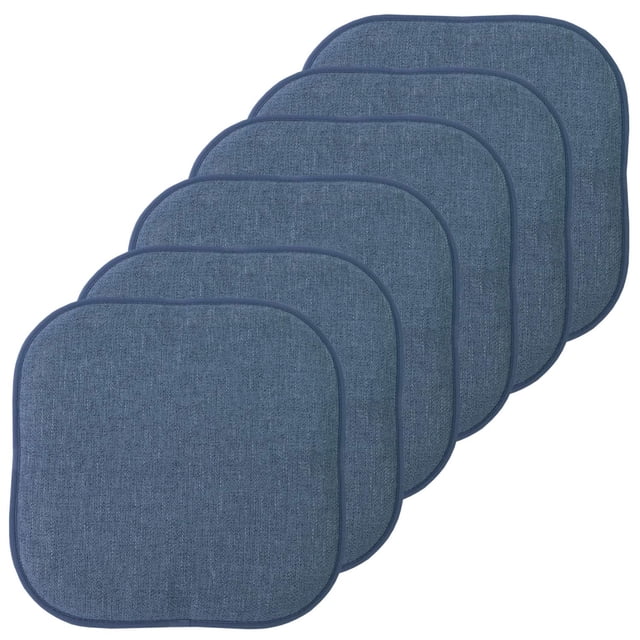 Cojín para silla Sweet Home Collection, espuma viscoelástica, paquete de 6