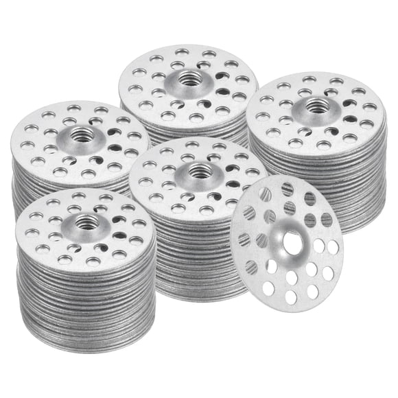 500pcs Plaster Washers 1 Inch Plaster Repair Rings Buttons Zinc Plated Metal Washer Flat Profile Washers for Wall Ceiling Drywall Repair