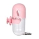 thumbnail image 1 of Bebedero automático para loros, dispensador de comida para pájaros, botella transparente. Rosa, 1 of 9